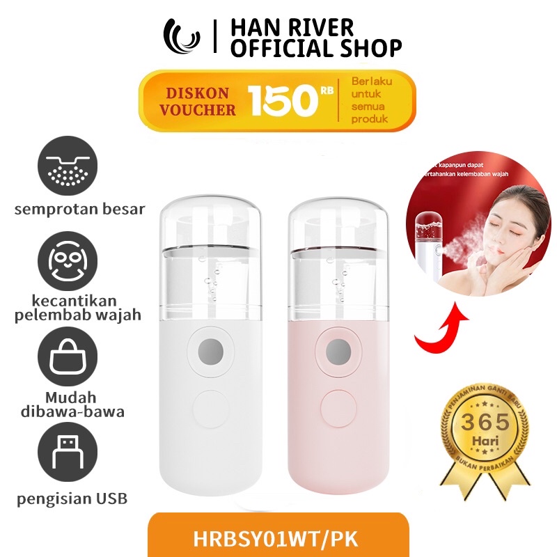 HAN RIVER W-718B nano spray murah Portable Hydro Mist Sprayer/Spray Perawatan Wajah