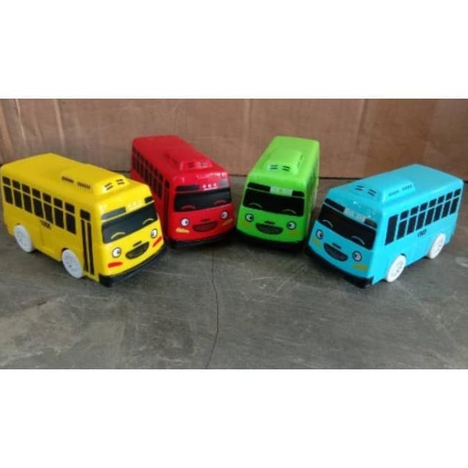 GO GO TOYA BUS isi 4PCS / Mainan mobil mobilan bus tayo - LT56