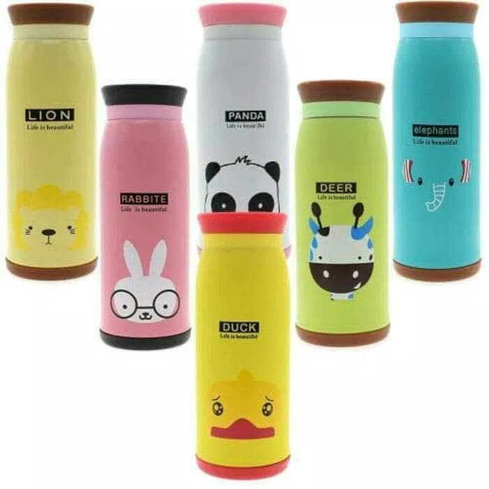 Stainless tumbler animal botol minum thermos karakter termos cooler