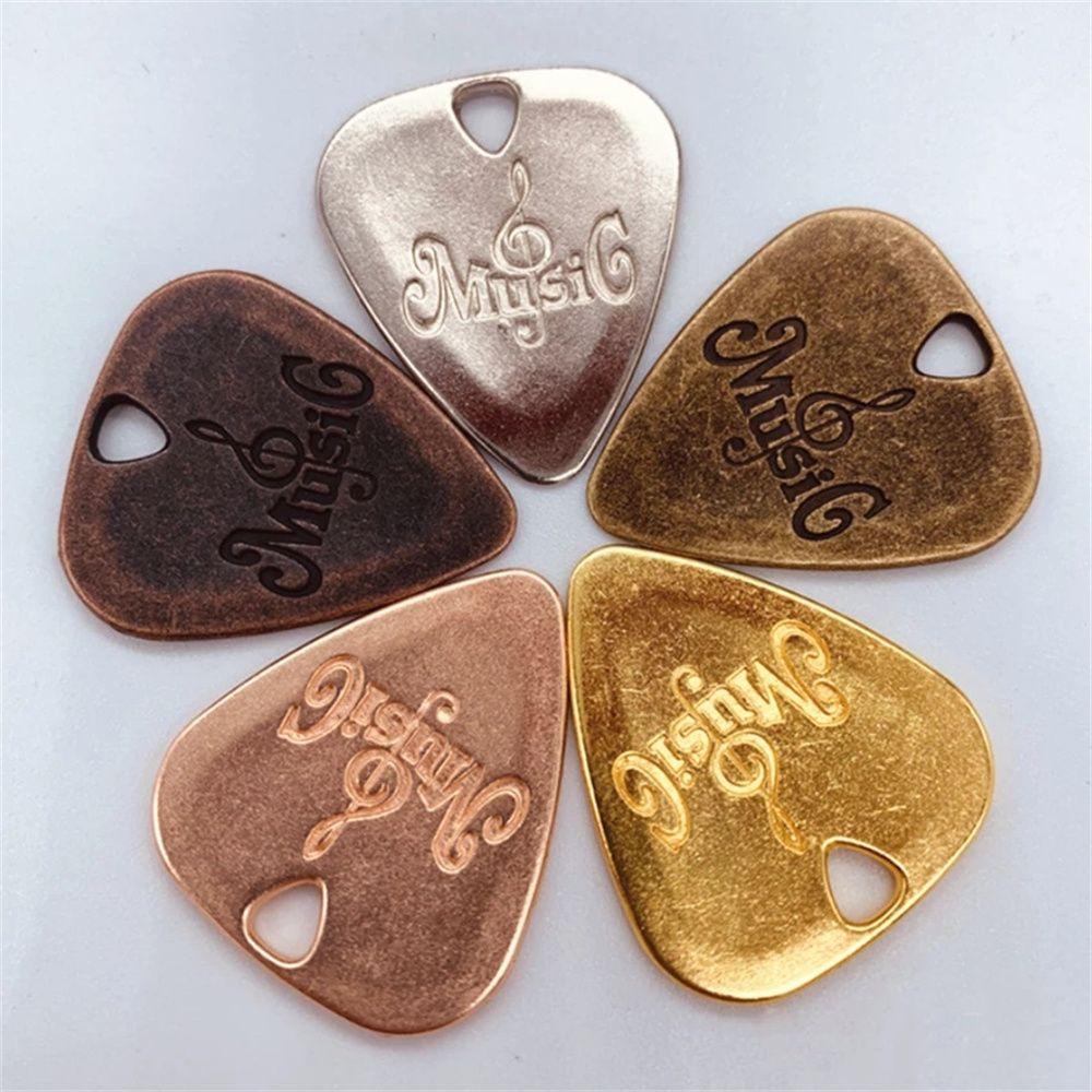 Needway Pick Gitar Perak Fashion Zinc Alloy Alat Musik Instrumen Senar Sports Entertainment Plectrum