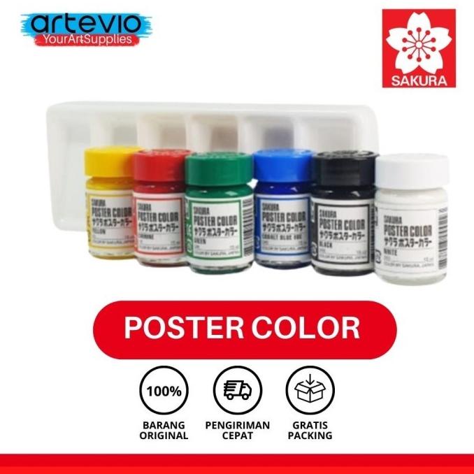 

BAYAR DITEMPAT Sakura Cat Poster Starter Set 6x15ml/CAT AKRILIK SET/CAT AKRILIK SET 24 WARNA/CAT AKRILIK PASTEL/CAT AIR/CAT AIR LUKIS SET/CAT AIR GIOTTO/KUAS LUKIS 1 SET/KUAS LUKIS KECIL/KUAS LUKIS LENGKAP/KANVAS LUKIS/KANVAS LUKIS SKETSA/KANVAS LUKIS