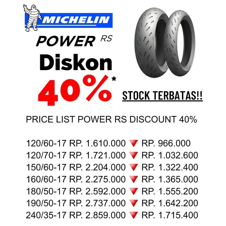 ban michelin power rs 120 150 160 180 190 zx25r cbr250rr r25 ninja 250