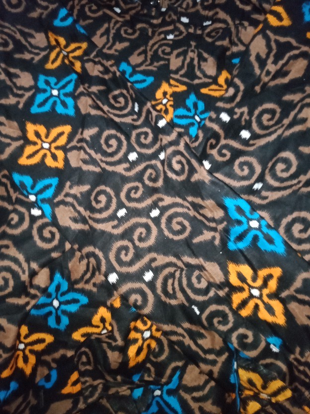 Batik Kalongan Hrb026 Kenongo Kemeja Hem Pendek Padi Pekalongan 64