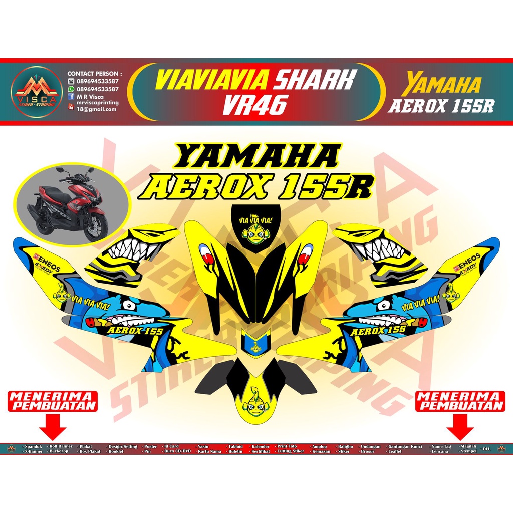 FROMO Decal aerox155 Fullbody Decal yamaha aerox155 Fullbody