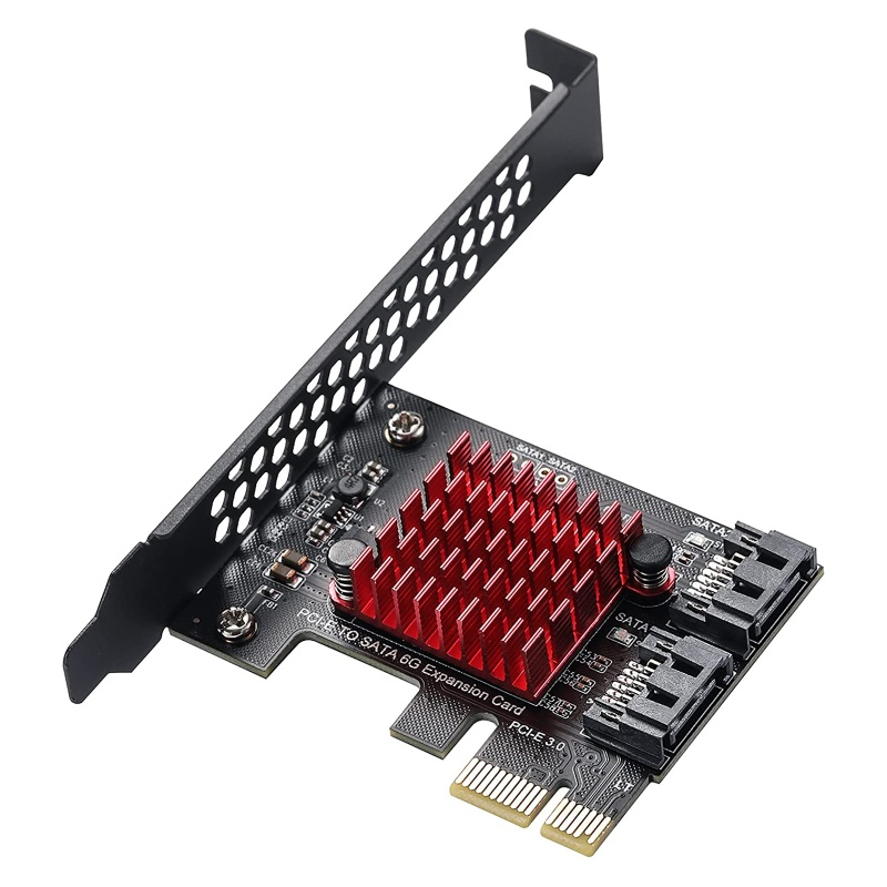 Btsg PCIe Card PCI-E Ke 2kontroler Ekspanding Adapter Dengan Bracket Support2 3.0 Device 6Gbps