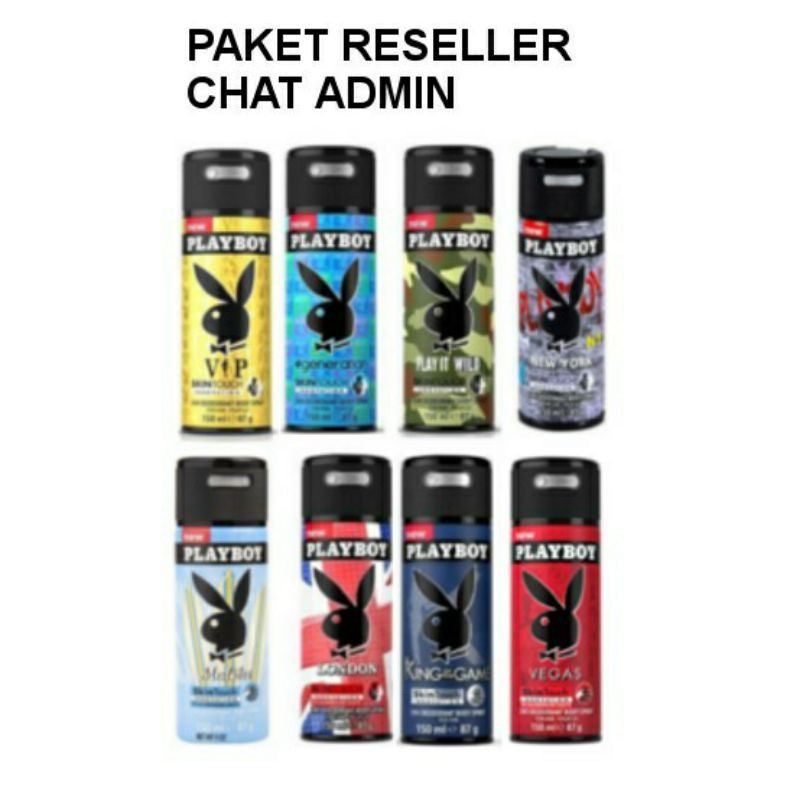 Parfum Playboy Body Spray New York London Generation Vip Malibu King Of The Game
