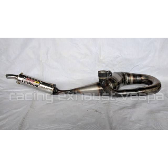 Knalpot vespa racing kanan tune up kompetisi SRP