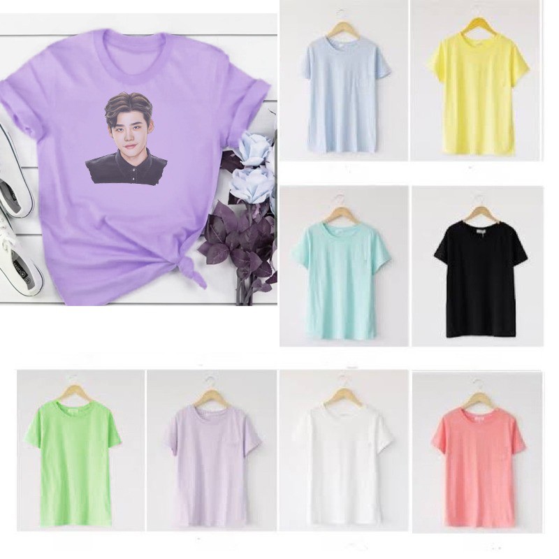 KAOS ATASAN  TERBARU -  lee jong suk kdrama kpop-- KAOS KATUN PRINT-KAOS 30S COMBED