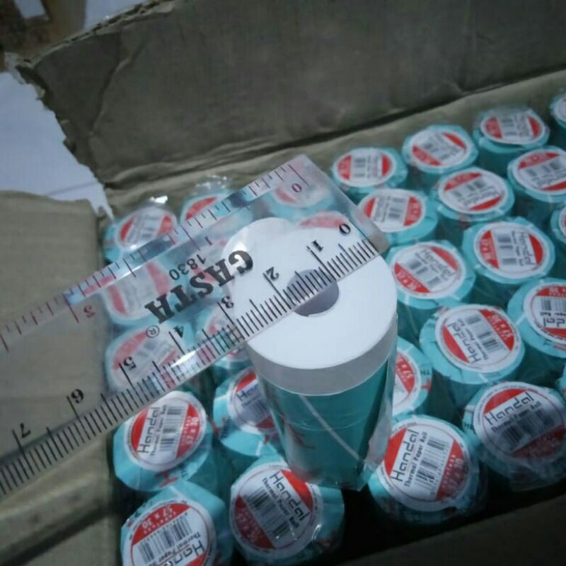 GROSIR Kertas Struk kasir Thermal 57x30 / 58x30 untuk printer Bluetooth, EDC, Link, struk SPBU DLL