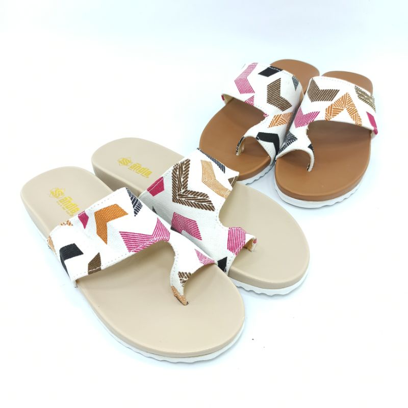 Sandal Birken Motif Sendal Wanita Slip On Andis AF04