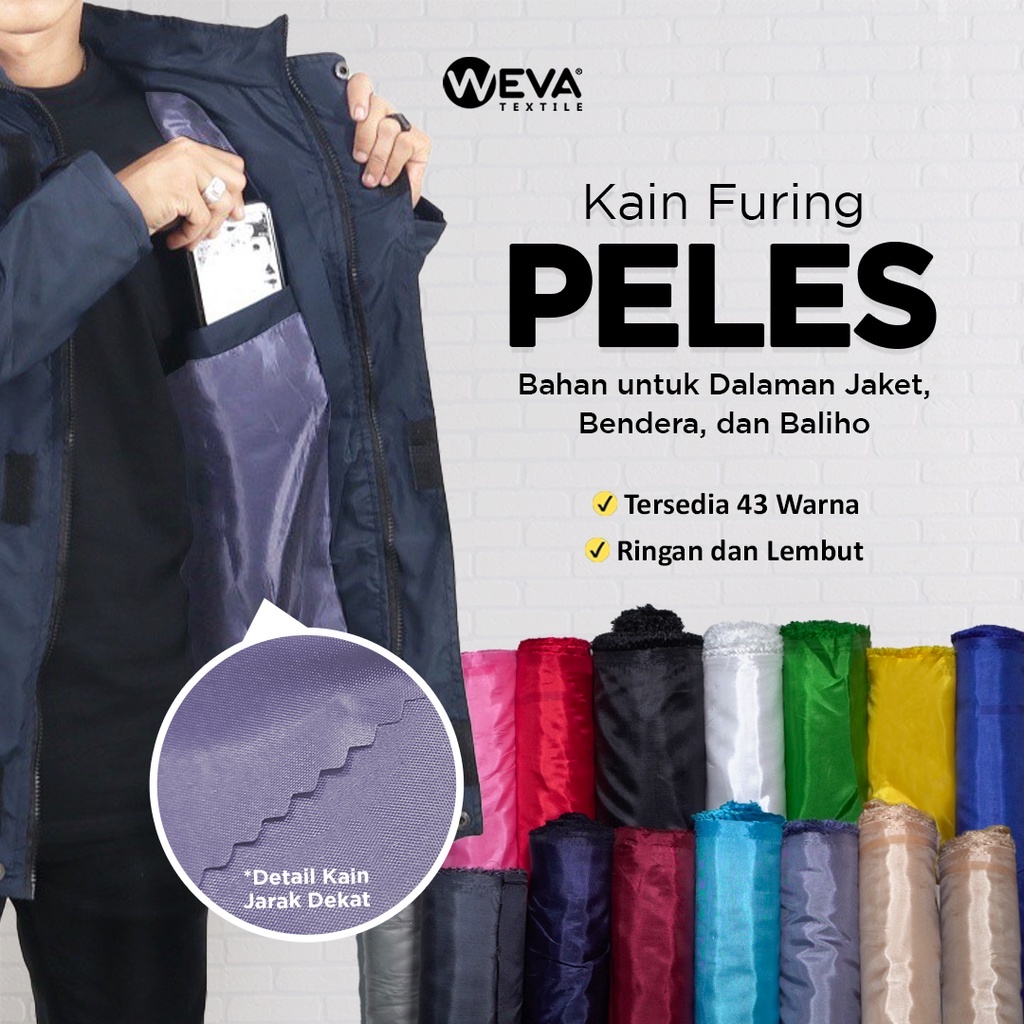 Bahan Kain Furing Peles Kain Murah