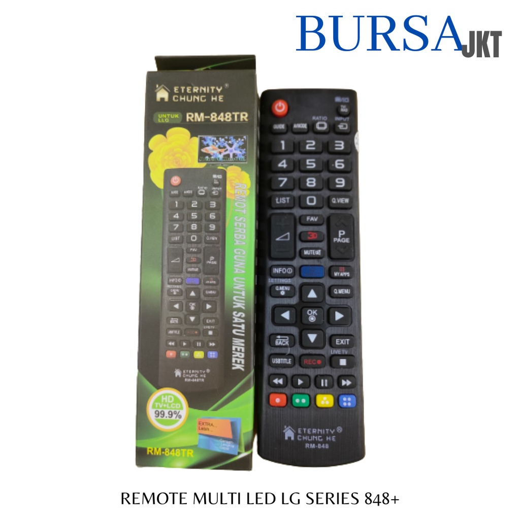 REMOTE LG LCD LED MULTIFUNGSI 848TR REMOT PENGGANTI TV