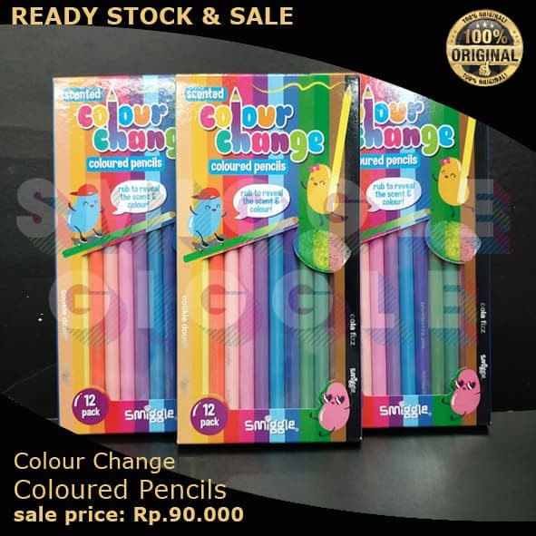 

Jual [Ori] Smiggle Colour Change Coloured Pencils Pack Gilaa!!!