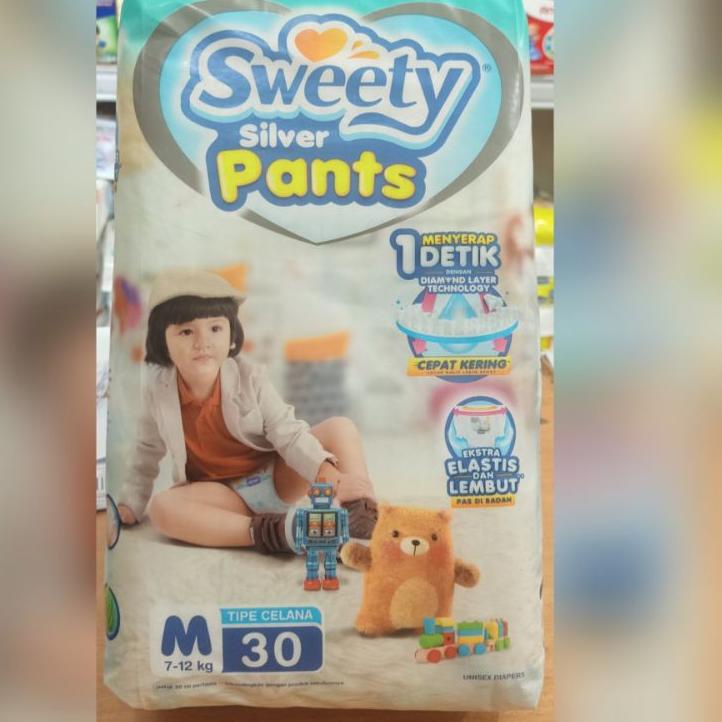 Harga Spesial.. Sweety Silver Pants S32 / M30 / L28 / XL26 / XXL24 azzam jaya susu