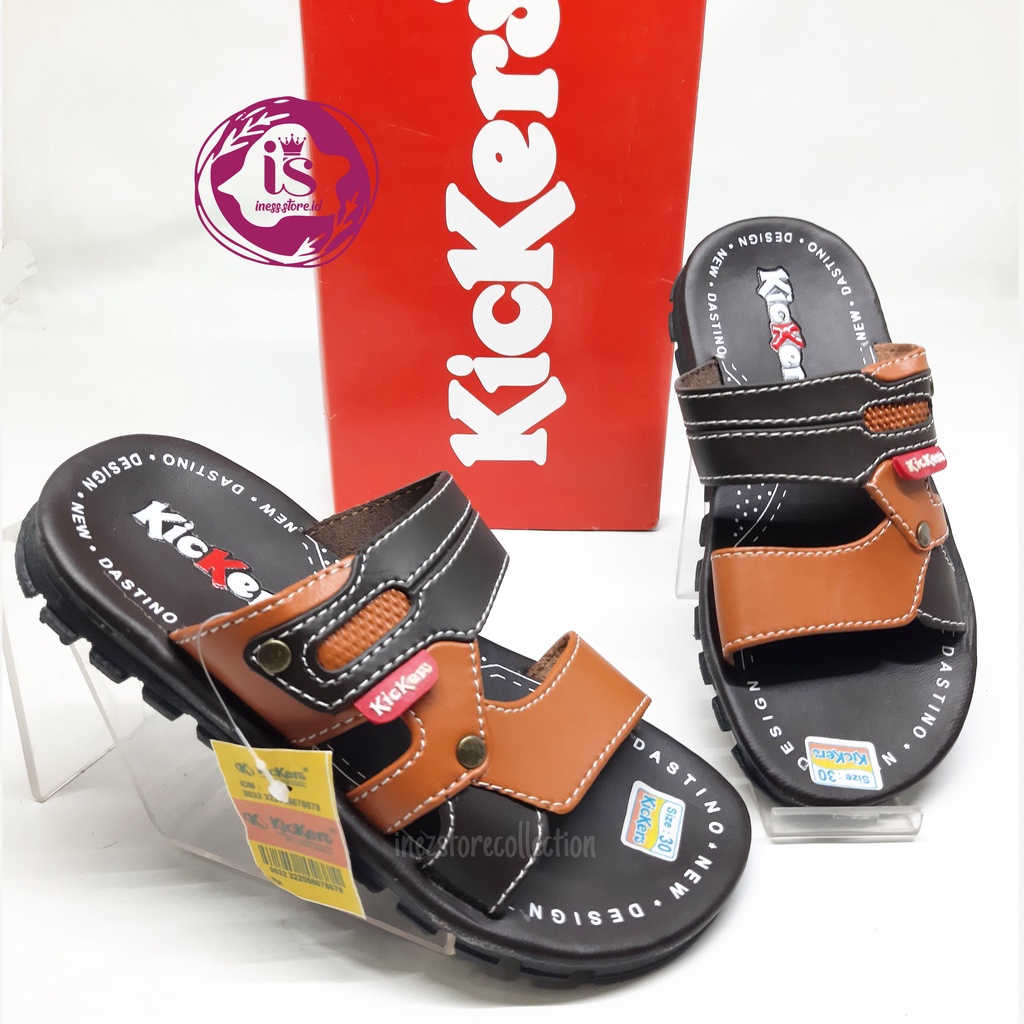 SANDAL ANAK COWOK KICKERS TERBARU KODE ANK01 SIZE 28-37 MURAH GROSIR