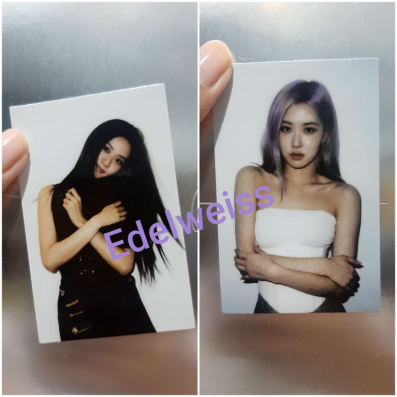 Photocard & Postcard Blackpink Official The Album (PC ROSE, JISOO)