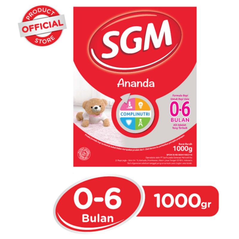 Susu Formula SGM 0-6 Bulan