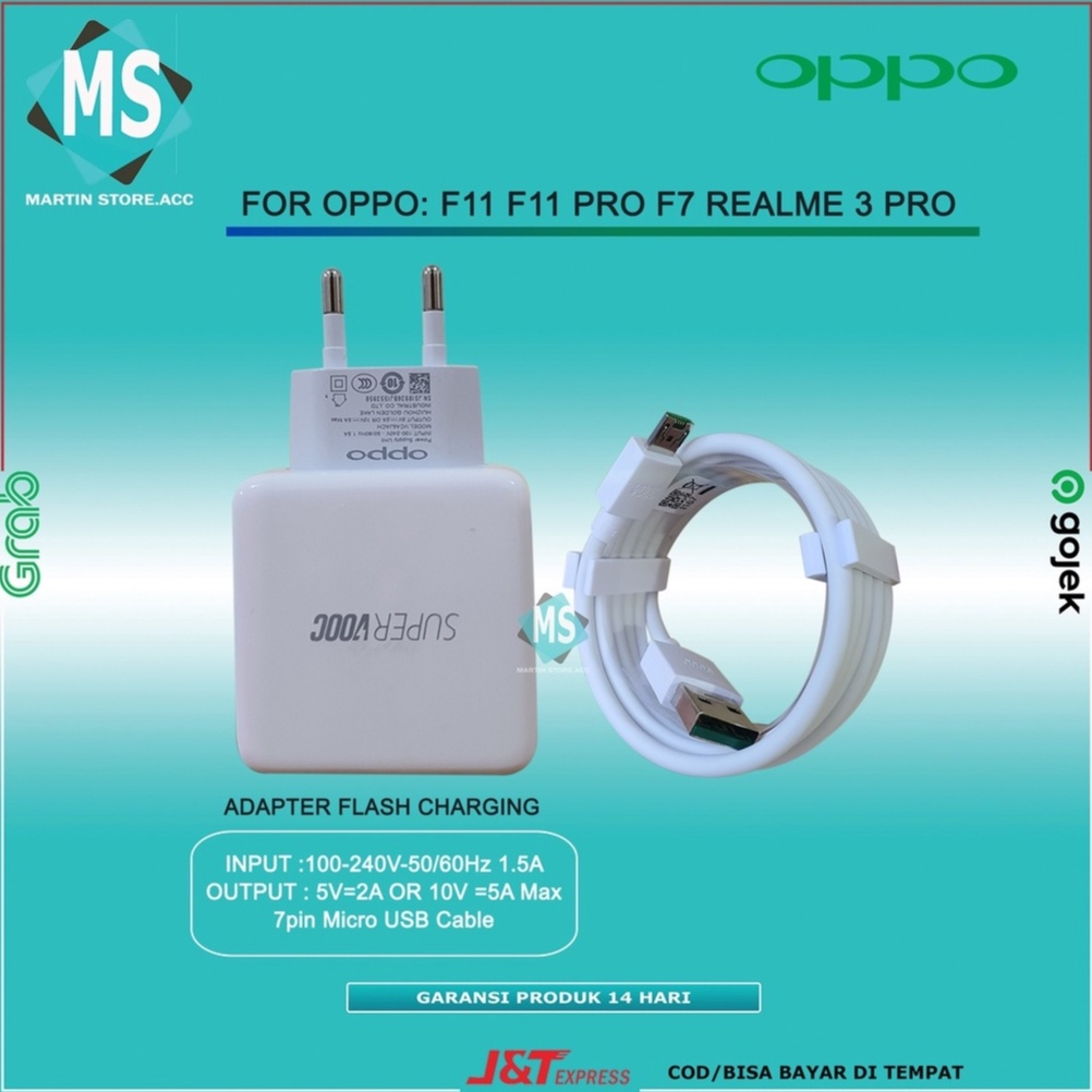 CHARGER OPPO SUPER VOOC F11 F11pro Find 7 Realme 3 Pro ORIGINAL 100% SUPER VOOC FAST CHARGING