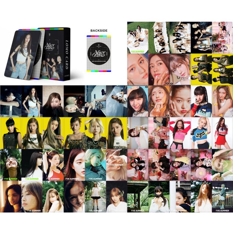 55pcs / box Kartu Foto Kpop IVE Album After Like