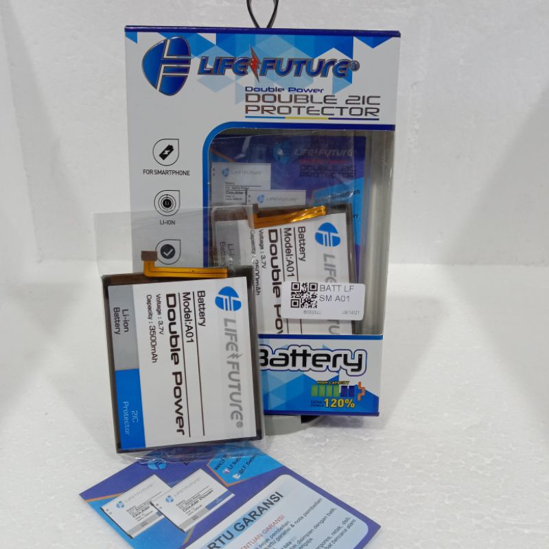 BATRE LF SAMSUNG A01 A015F DOUBLE POWER