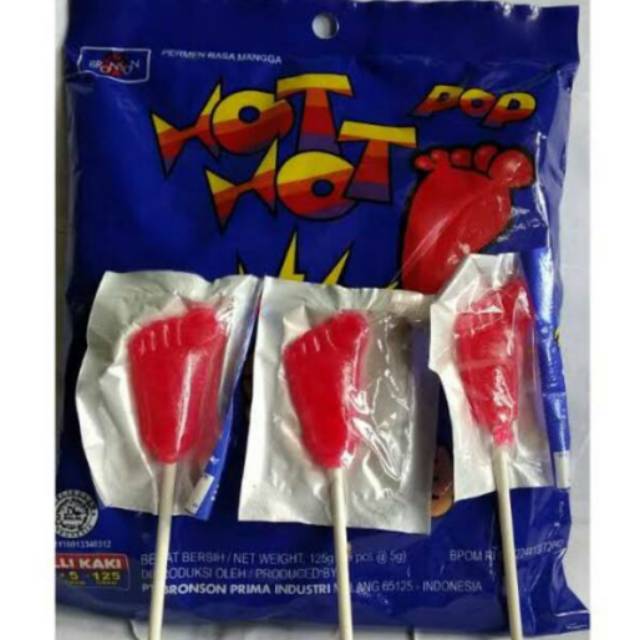 

permen Hot Hot Pop (permen KAKI) 1PACK PERMEN JADUL JADOEL LAWAS