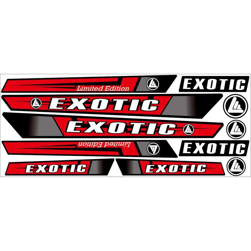 STRIPING EXOTIC SEPEDA STICKER
