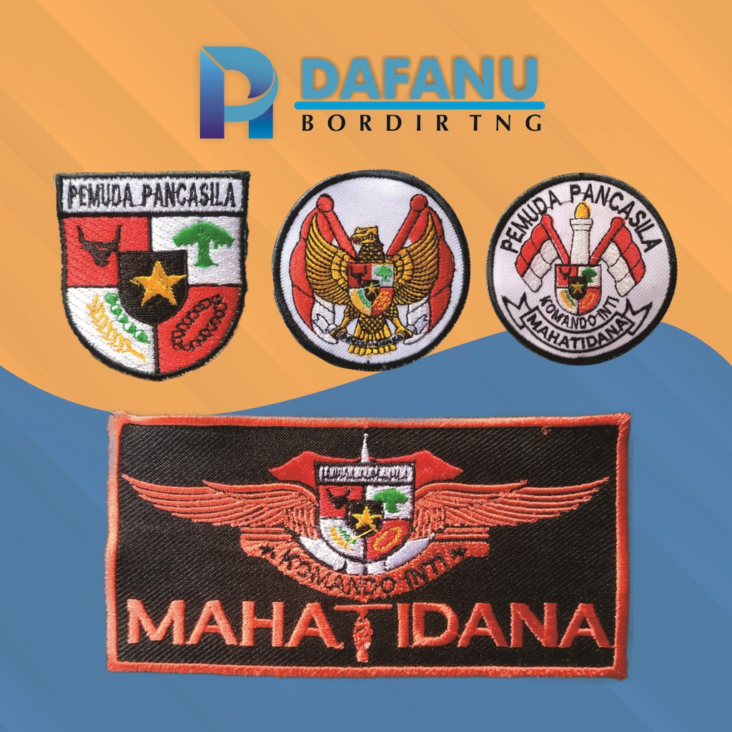 Jual Bordir Pemuda Pancasila Logo Emblem Pemuda Pancasila Patch Koti Pp