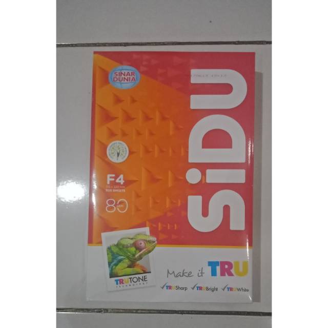 

Dijual kertas SIDU Sinar Dunia F4 80 gram