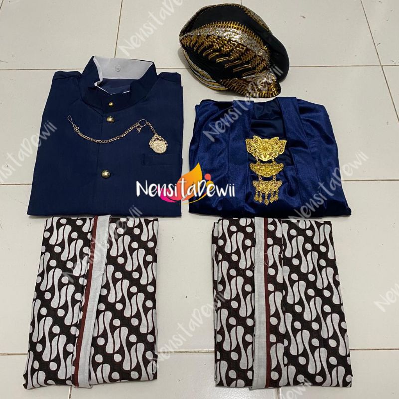 Set Baju Prewed / Baju Adat Model Jogja - Navy