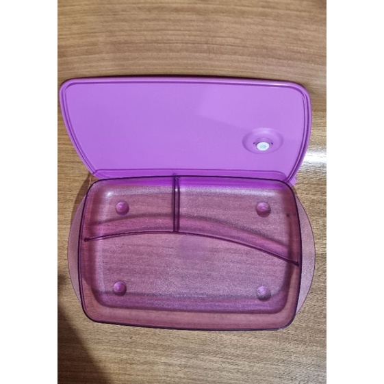 ROCK N SERVE DIVIDED DISH tupperware / TEMPAT MAKAN UNGU