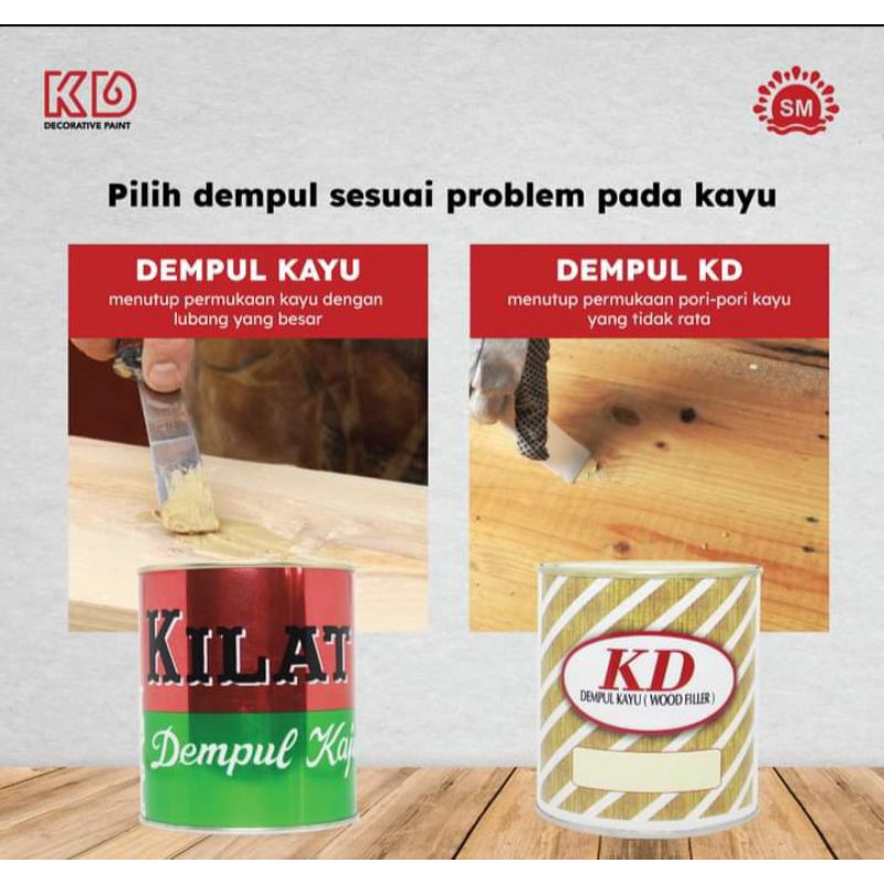DEMPUL KAYU/DEMPUL KAYU JATI/UKURAN 800 GRAM
