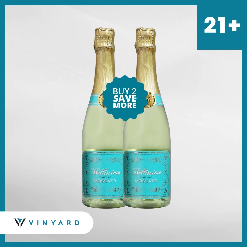 Bellissimo Sparkling Moscato 750 ml BUY 2 SAVE MORE