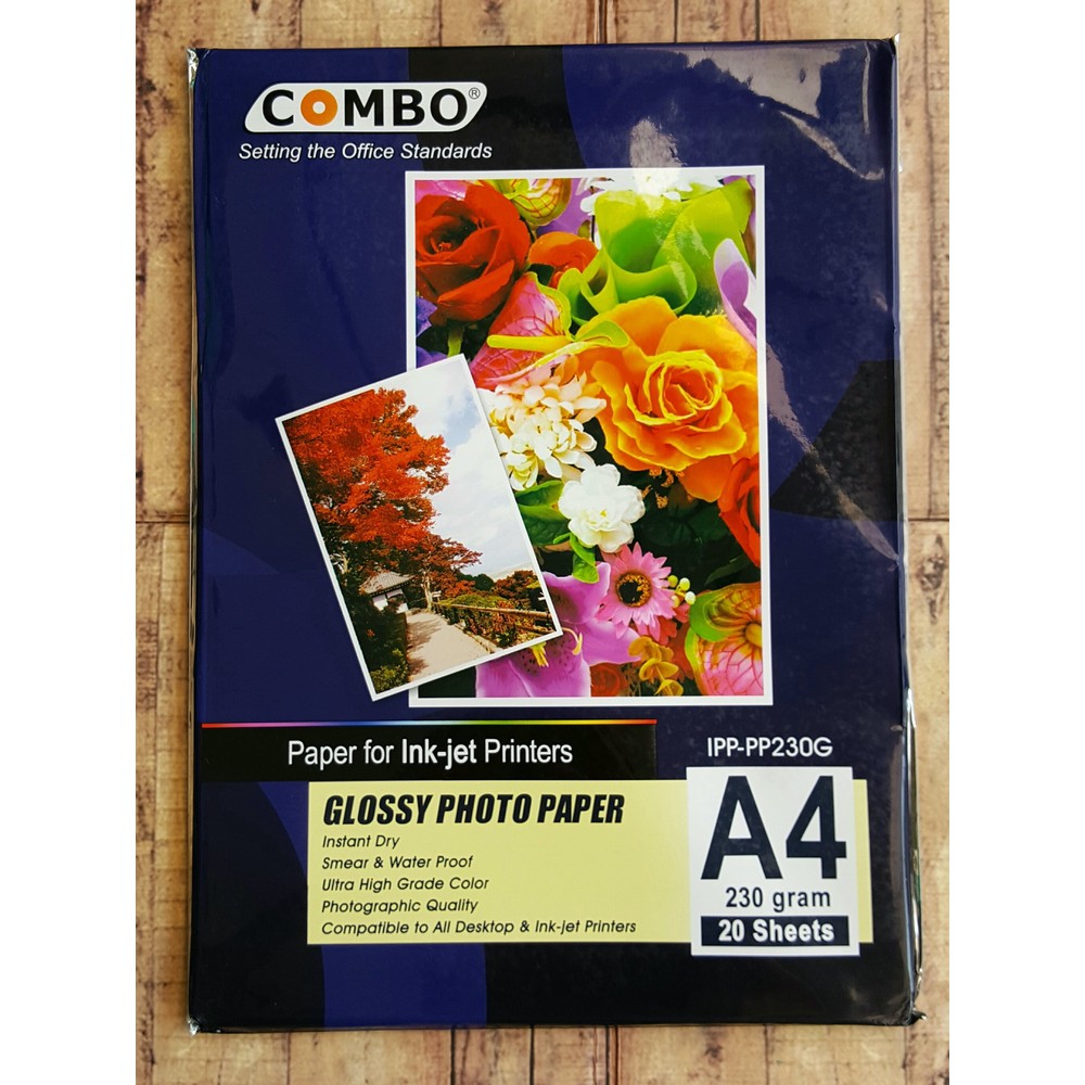 Kertas Photo - Photopaper - Combo Glossy Paper 230 Gsm A4