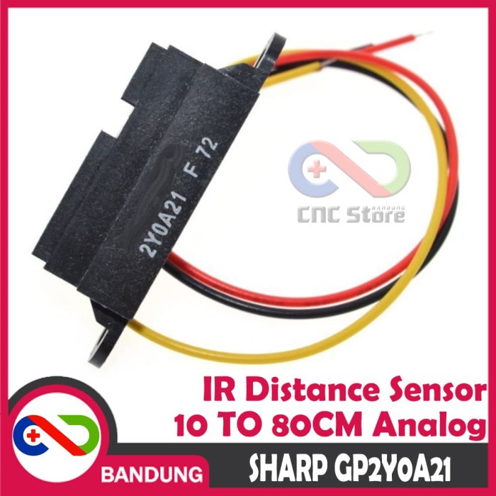 SHARP IR GP2Y0A21YK0F GP2Y0A21 ANALOG SENSOR JARAK 10 TO 80CM DISTANCE SENSOR