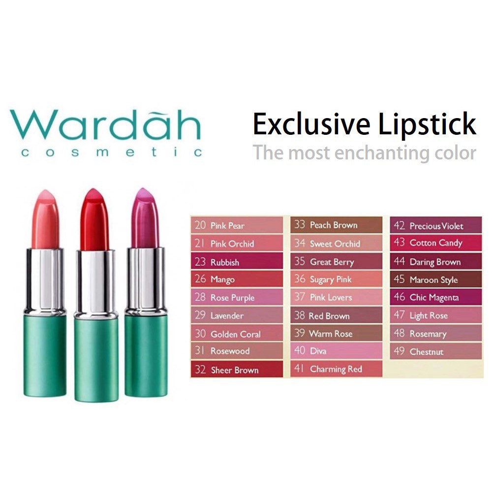 WARDAH EXCLUSIVE LIPSTICK 3.8GR