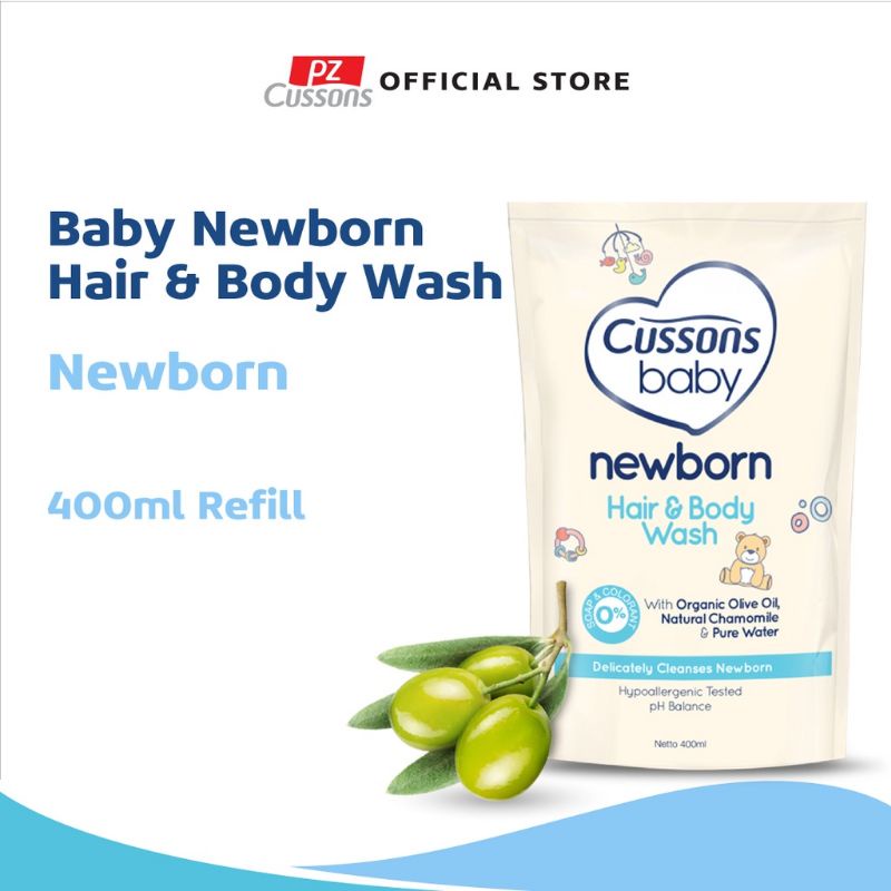 Cussons Hair &amp; Bodywash Newborn (Refill 400 ml)