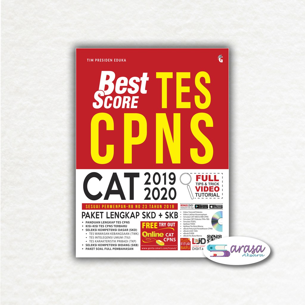Buku Cpns Best Score Tes Cpns Cat 2019 2020 Terlengkap Shopee Indonesia