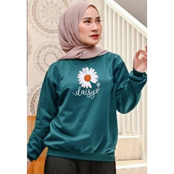 Kaos Lengan Panjang flowers / Kaos Sweatshirt / Atasan Wanita / Atasan Wanita Lengan Panjang / Atasa