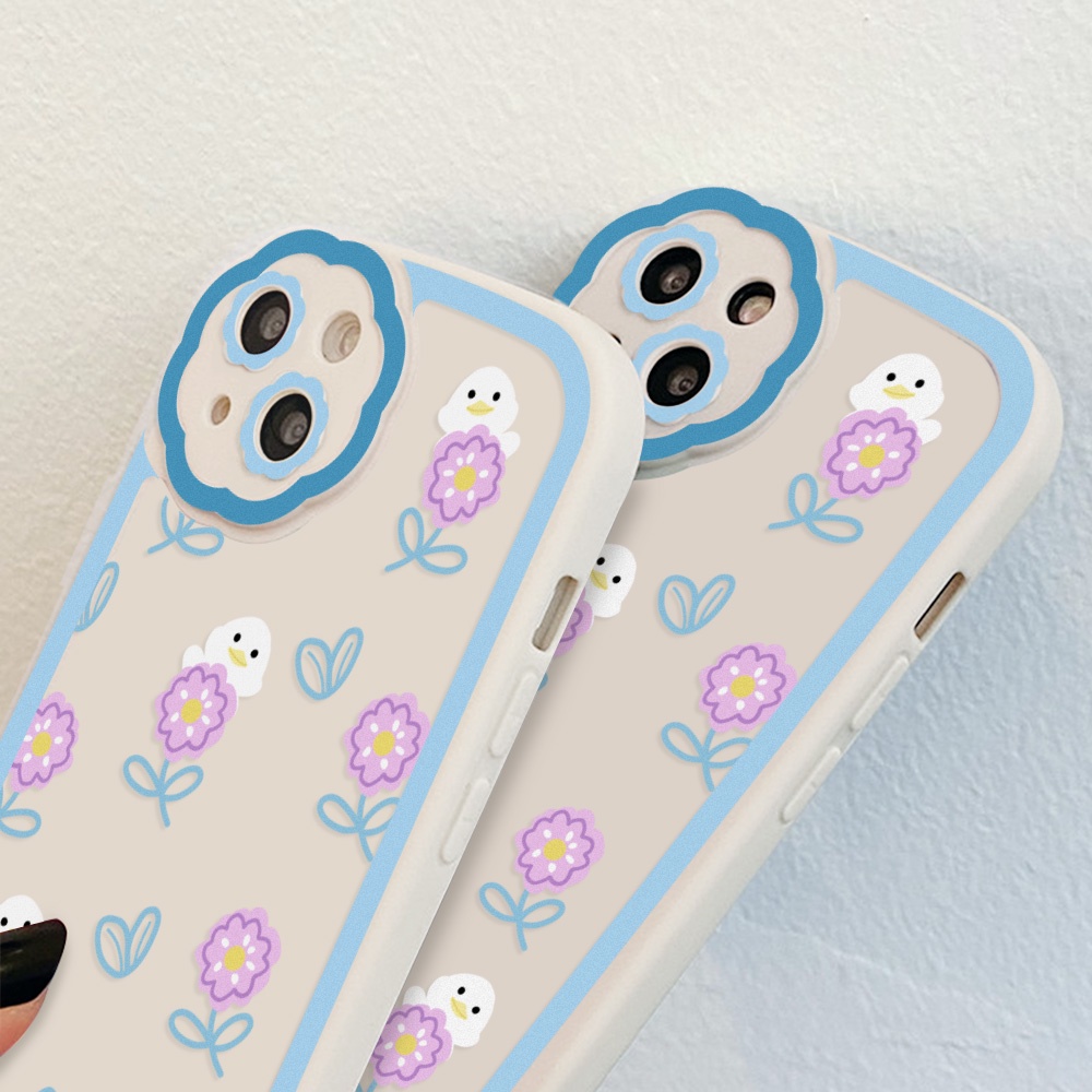 Soft Case Silikon Motif Bunga Untuk iPhone 11 Pro Max 12 Pro Max 13 Pro Max XR X XS Max