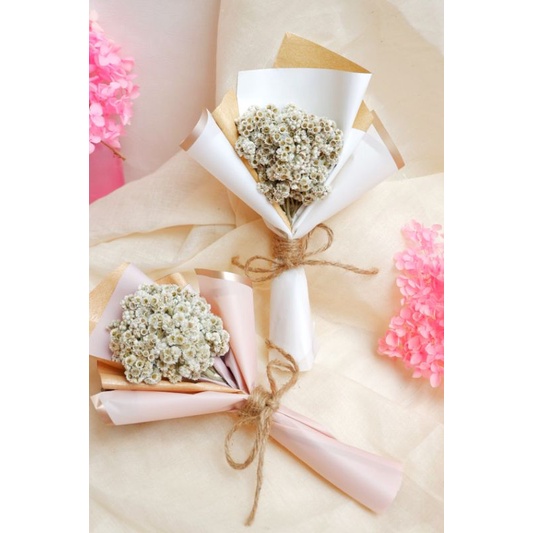 buket bunga kering mini 25cm/ dried flower bouquet/ buket bunga kering