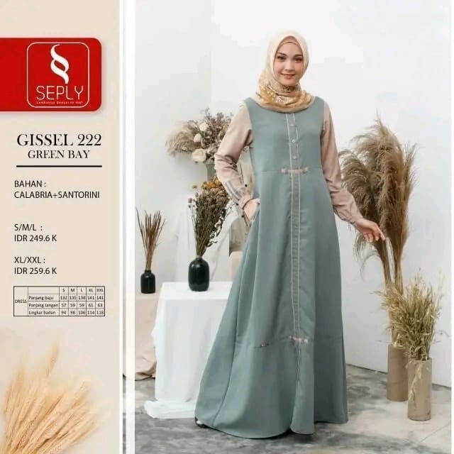 Gamis SEPLY GISSEL 222 Green Bay | Size L Only