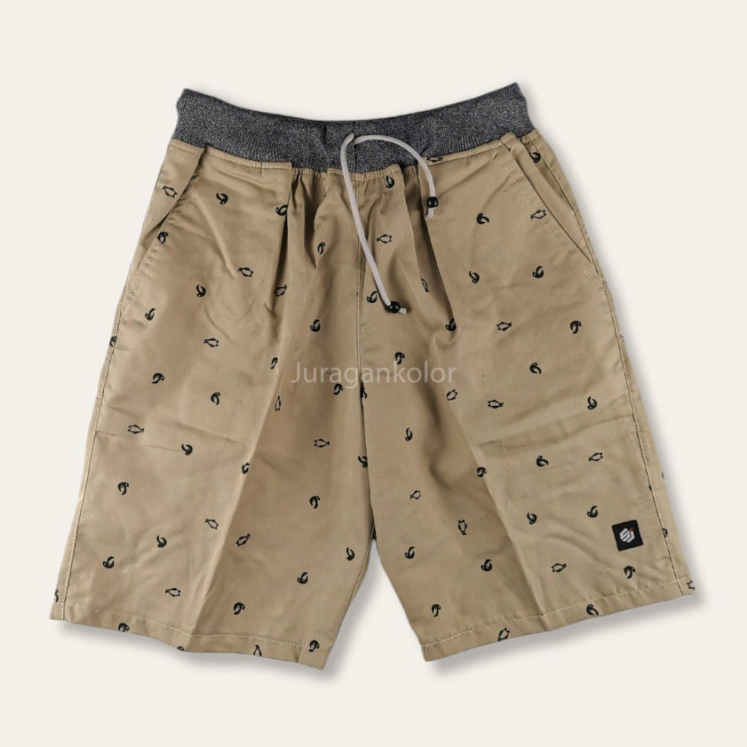 Celana Pendek Pria Dewasa Motif Chino Short Pants Rib Kekinian