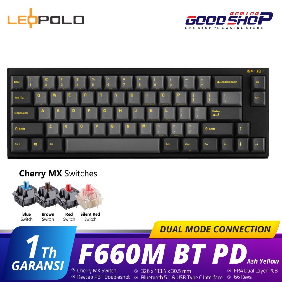 LEOPOLD FC660M BT PD AshYellow - Gaming Keyboard