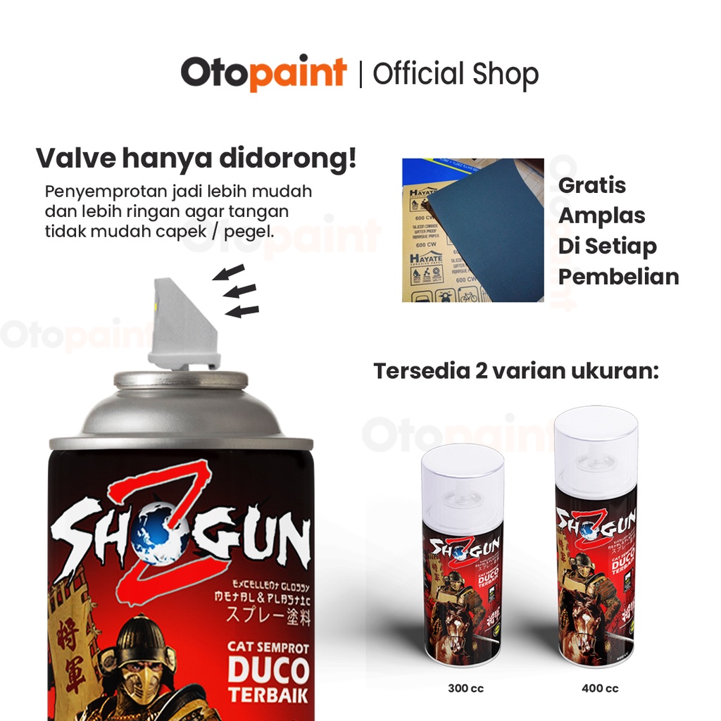 OTOPAINT Cat Semprot Pilox Biru Muda Metalik | Shogun Z Shogun Blue 7175