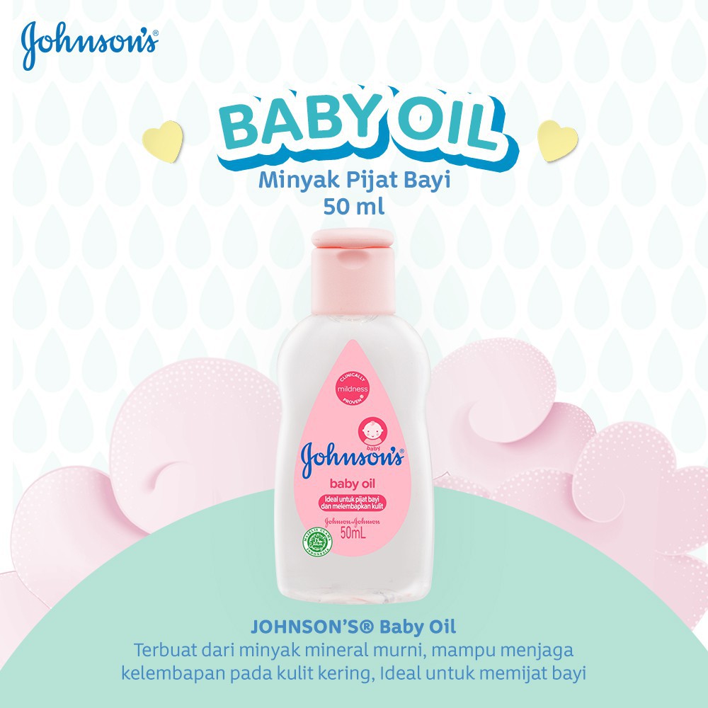 JOHNSONS BABY OIL 50ML / 19602650