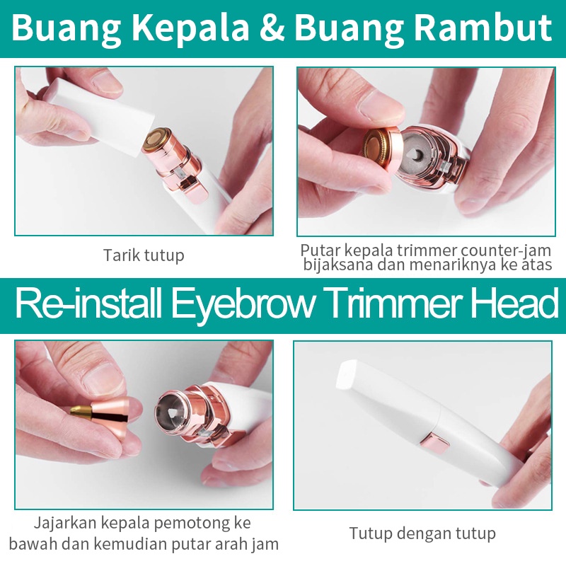 Abeni pencukur bulu ketiak Wanita Multifungsi Mini Epilator Portabel Kaki Rambut Ketiak Alis Alat Cukur Listrik Tanpa Rasa Sakit