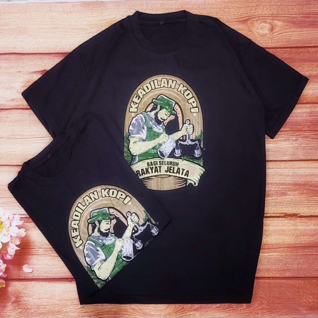 kaos pria/KEADILAN KOPI/kaos kopi