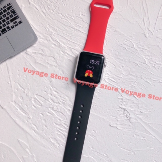 Mix strap rubber silicone apple watch sport 2 4 5 3 42mm 44mm premium karet tali jam iwatch iwo 9 12