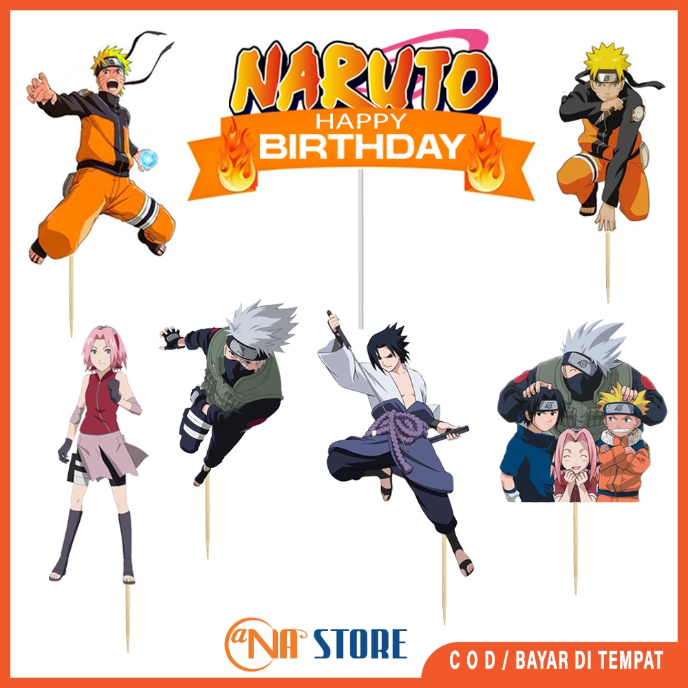 

TOPPER CAKE HAPPY BIRTHDAY HIASAN KUE ULANG TAHUN KARAKTER NARUTO