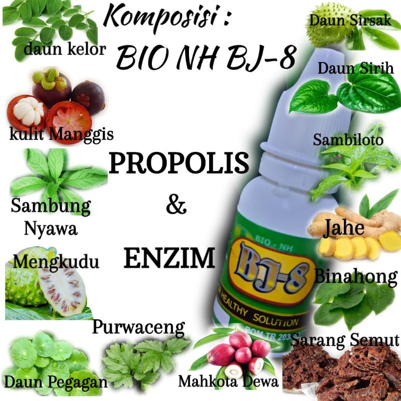 

Jamu Herbal Asam Lambung Bj-8 Bio Nh (isi 5 botol)